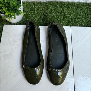 Tory Burch Minnie Travel Patent Leather Moss
Ballet Shoes Flats Size 9.5 Olive